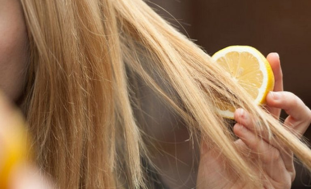 Волосы и лимон