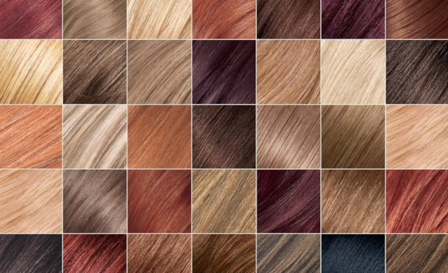 Палитра цветов химической краски